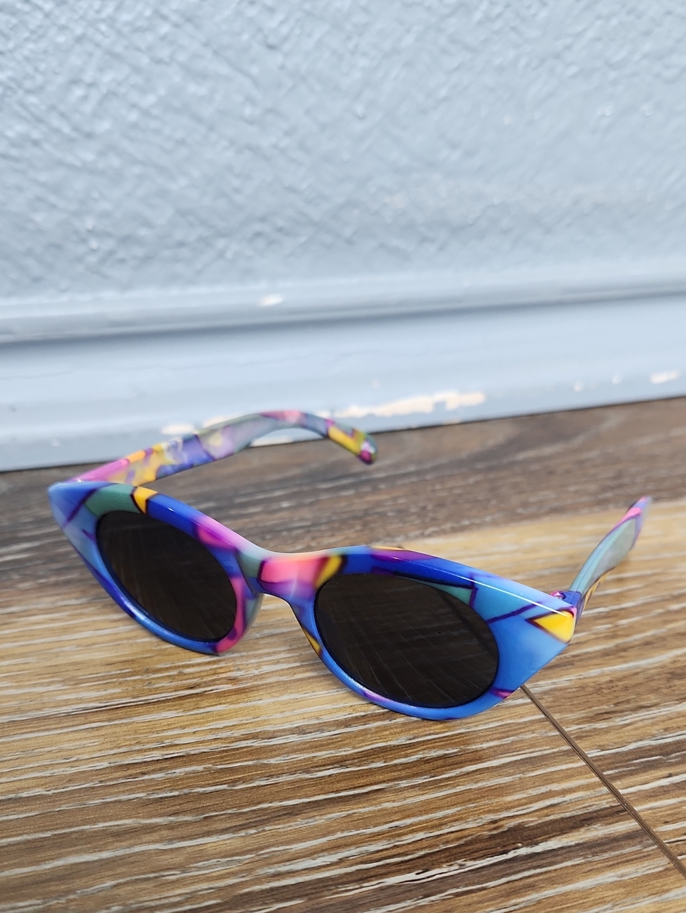 Vintage Retro Kids Sunglasses Blue Green Pink Yellow Purple